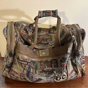 Vintage Pioneer Express Route 66 Duffel Bag